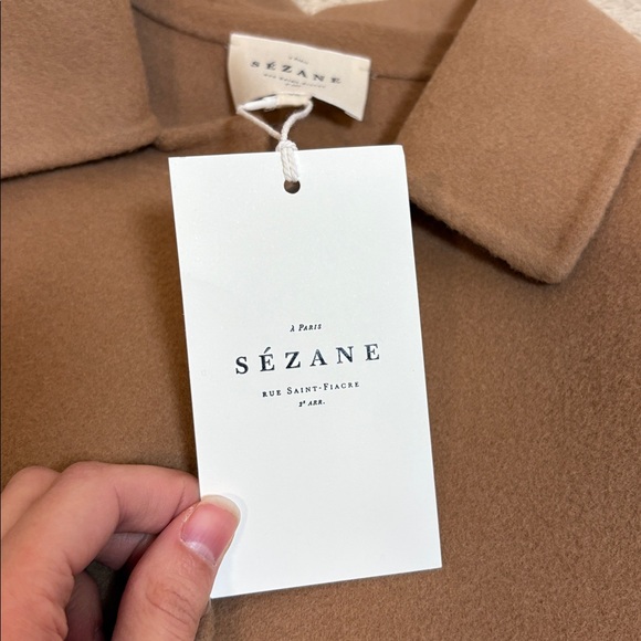Sezane Mia Camel Wool Jacket - Size US 4 - NWT - Picture 6 of 9